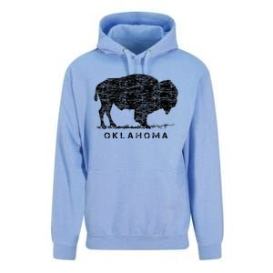 Oklahoma And American Buffalo Bison Unisex Surf Hoodie