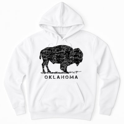 Oklahoma And American Buffalo Bison Hoodie