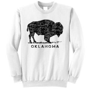 Oklahoma And American Buffalo Bison Sweatshirt