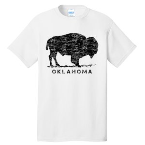 Oklahoma And American Buffalo Bison Tall T-Shirt