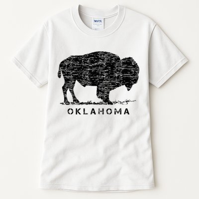 Oklahoma And American Buffalo Bison Tall T-Shirt