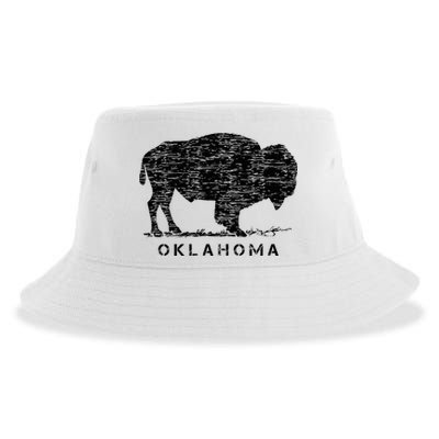 Oklahoma And American Buffalo Bison Sustainable Bucket Hat