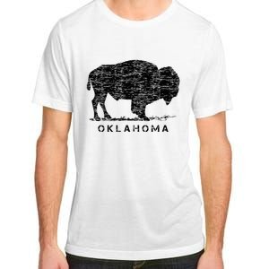 Oklahoma And American Buffalo Bison Adult ChromaSoft Performance T-Shirt