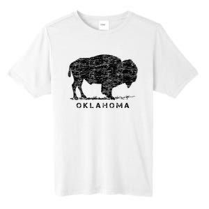 Oklahoma And American Buffalo Bison Tall Fusion ChromaSoft Performance T-Shirt