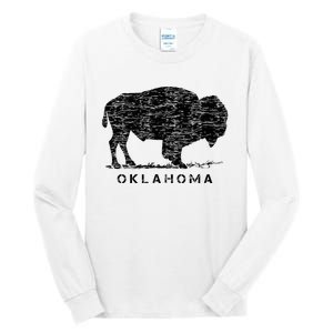 Oklahoma And American Buffalo Bison Tall Long Sleeve T-Shirt