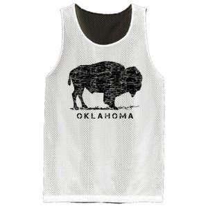 Oklahoma And American Buffalo Bison Mesh Reversible Basketball Jersey Tank