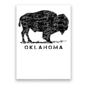 Oklahoma And American Buffalo Bison Poster