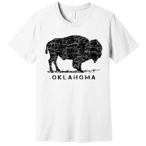 Oklahoma And American Buffalo Bison Premium T-Shirt