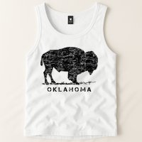 Oklahoma And American Buffalo Bison Tank Top