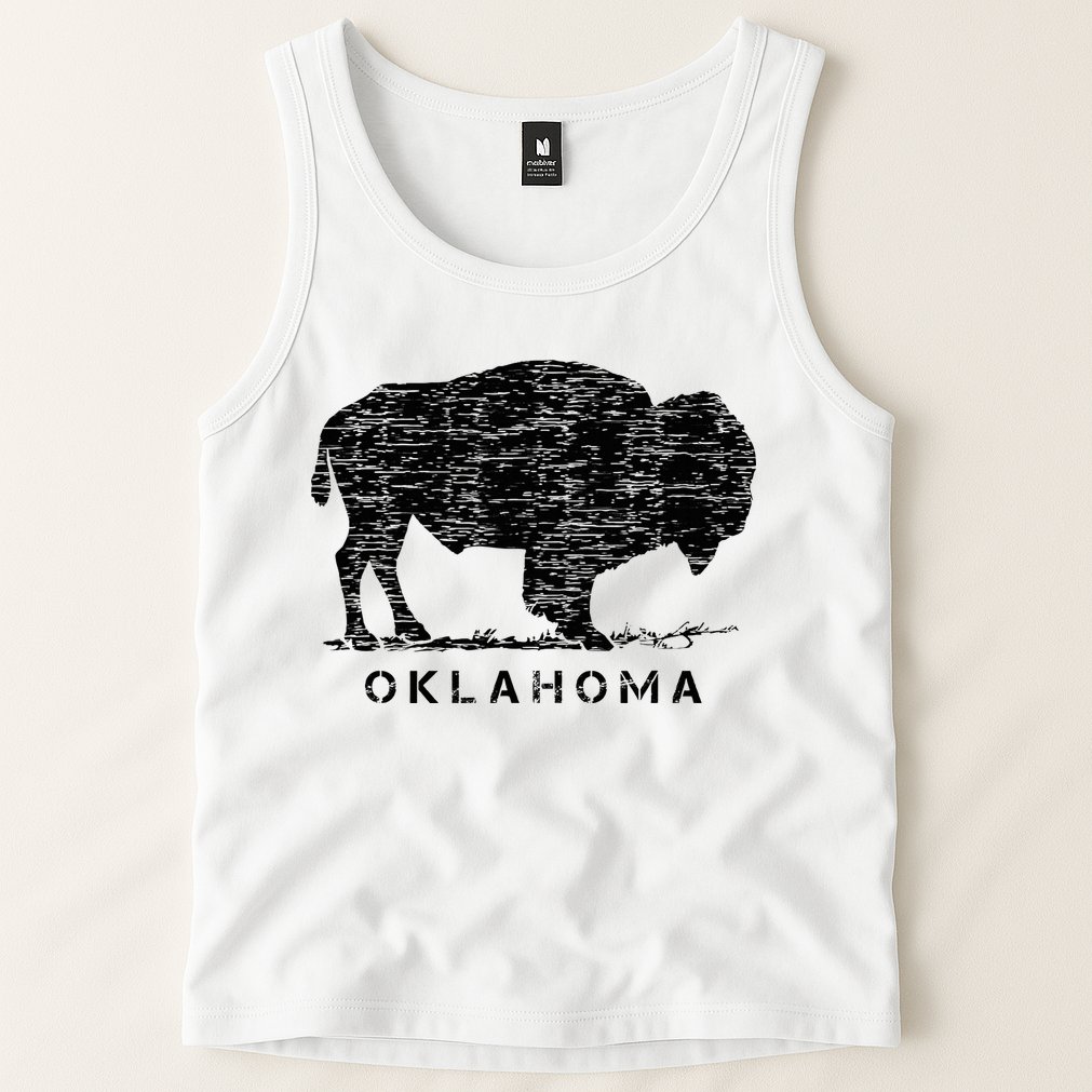 Oklahoma And American Buffalo Bison Tank Top