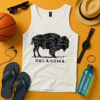 Oklahoma And American Buffalo Bison Tank Top