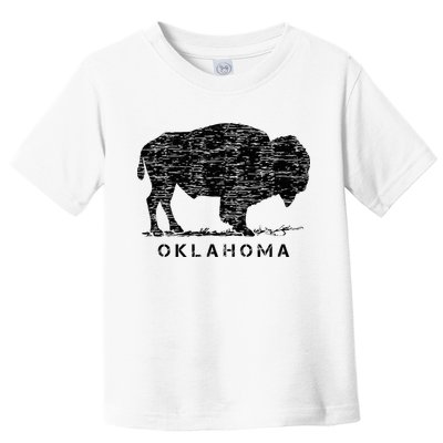 Oklahoma And American Buffalo Bison Toddler T-Shirt