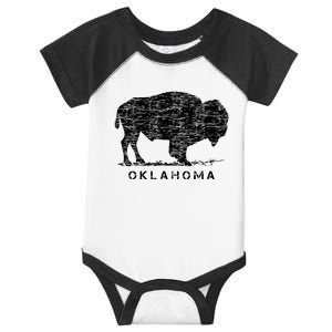 Oklahoma And American Buffalo Bison Infant Baby Jersey Bodysuit