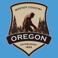 Oregon And A Bigfoot Or A Sasquatch Tie Dye Hoodie