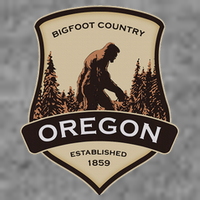 Oregon And A Bigfoot Or A Sasquatch Sustainable Beanie