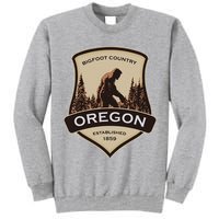 Oregon And A Bigfoot Or A Sasquatch Tall Sweatshirt