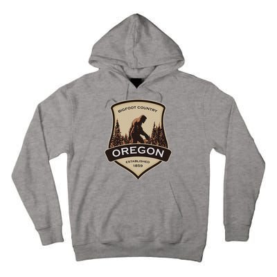 Oregon And A Bigfoot Or A Sasquatch Tall Hoodie