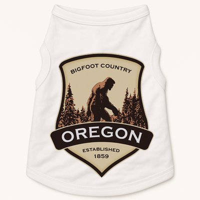 Oregon And A Bigfoot Or A Sasquatch Doggie Tank