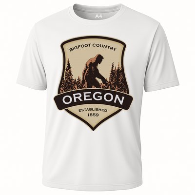 Oregon And A Bigfoot Or A Sasquatch Performance Shirt