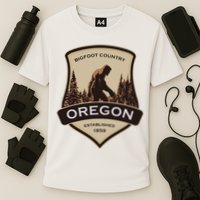 Oregon And A Bigfoot Or A Sasquatch Performance Shirt