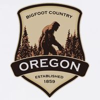 Oregon And A Bigfoot Or A Sasquatch Sweatshirt