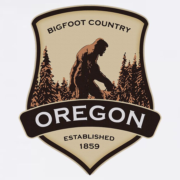 Oregon And A Bigfoot Or A Sasquatch Sweatshirt