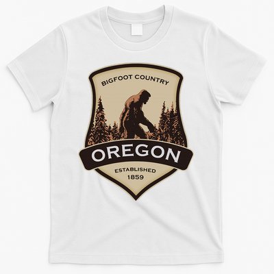 Oregon And A Bigfoot Or A Sasquatch T-Shirt