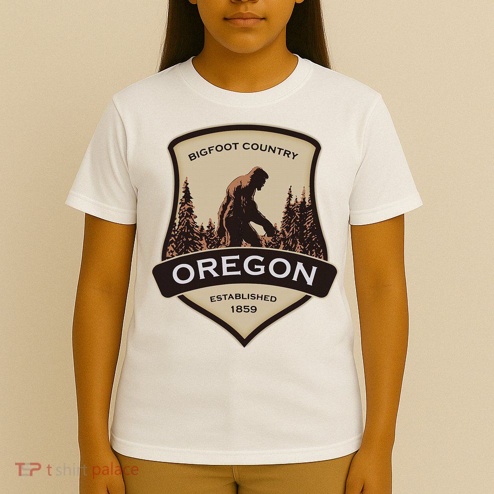 Oregon And A Bigfoot Or A Sasquatch T-Shirt