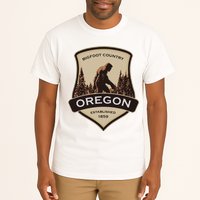 Oregon And A Bigfoot Or A Sasquatch Tall T-Shirt