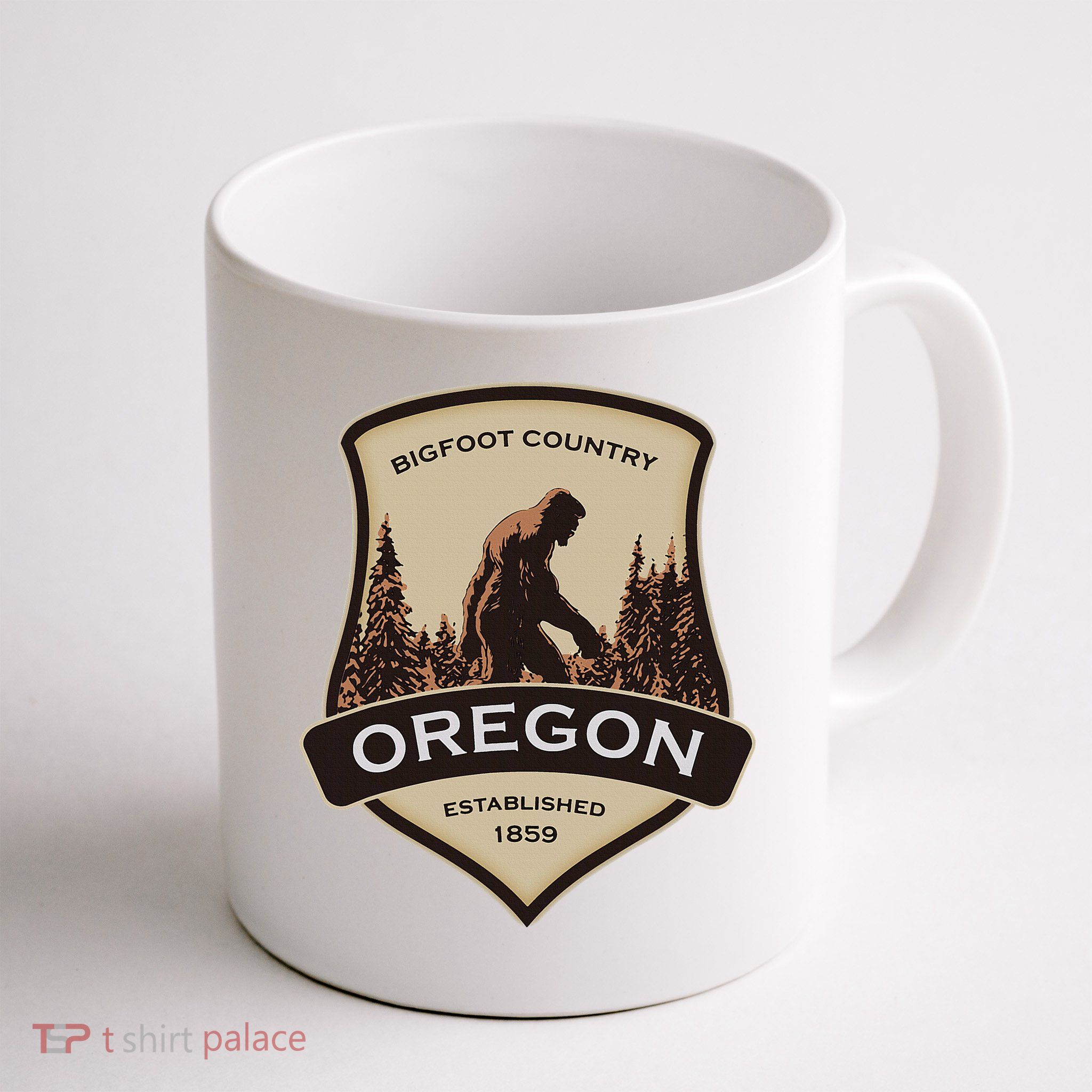 Oregon And A Bigfoot Or A Sasquatch Mug