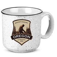 Oregon And A Bigfoot Or A Sasquatch 15oz Campfire Ceramic Mug