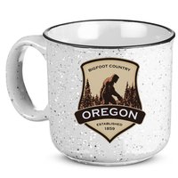 Oregon And A Bigfoot Or A Sasquatch 15oz Campfire Ceramic Mug