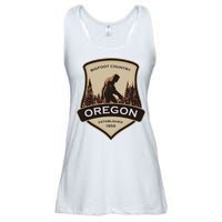 Oregon And A Bigfoot Or A Sasquatch Ladies Essential Flowy Tank