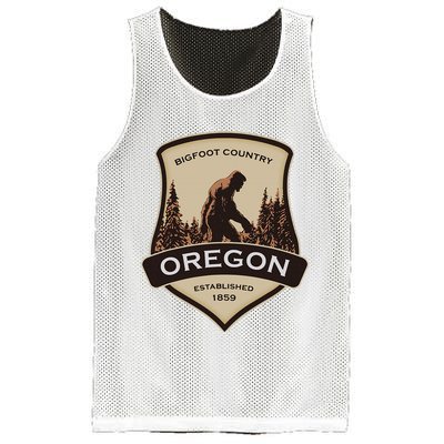 Oregon And A Bigfoot Or A Sasquatch Mesh Reversible Basketball Jersey Tank