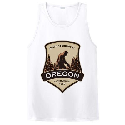 Oregon And A Bigfoot Or A Sasquatch PosiCharge Competitor Tank