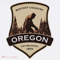 Oregon And A Bigfoot Or A Sasquatch Trucker Hat