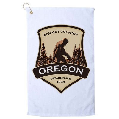 Oregon And A Bigfoot Or A Sasquatch Golf Towel