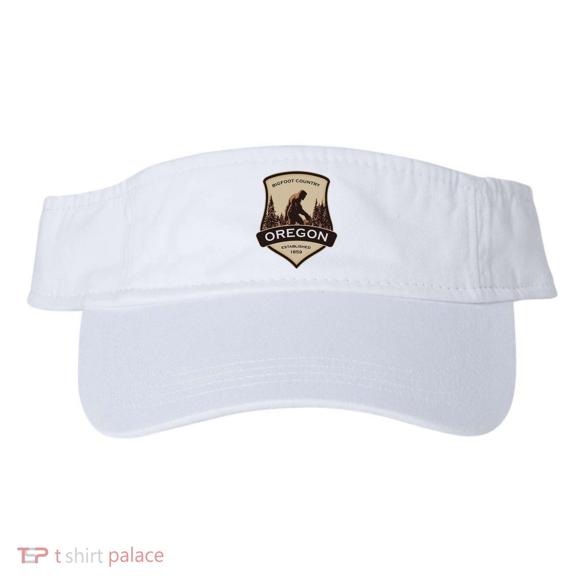 Oregon And A Bigfoot Or A Sasquatch Visor