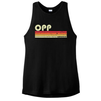 Opp Al Alabama Funny City Home Roots Gift Retro 70s 80s Ladies PosiCharge Tri-Blend Wicking Tank