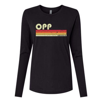 Opp Al Alabama Funny City Home Roots Gift Retro 70s 80s Womens Cotton Relaxed Long Sleeve T-Shirt