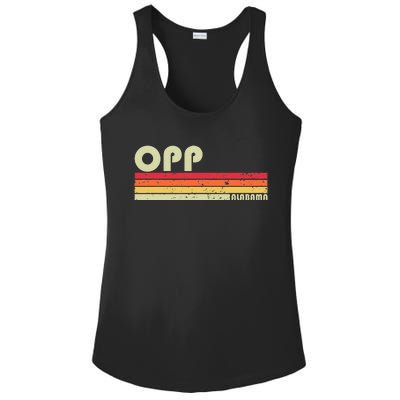 Opp Al Alabama Funny City Home Roots Gift Retro 70s 80s Ladies PosiCharge Competitor Racerback Tank