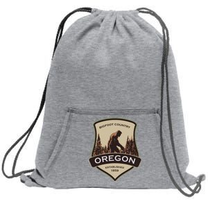 Oregon And A Bigfoot Or A Sasquatch Sweatshirt Cinch Pack Bag