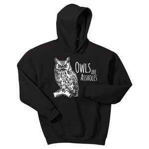 Owls Are Assholes Kids Hoodie