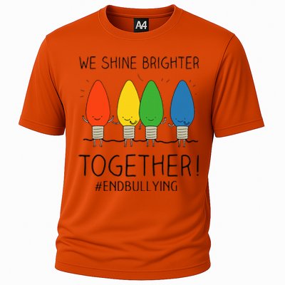 Orange Anti Bullying Unity Day Shine Brighter Together Cooling Performance Crew T-Shirt