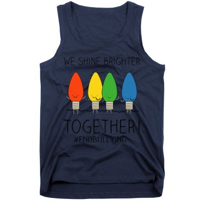 Orange Anti Bullying Unity Day Shine Brighter Together Tank Top