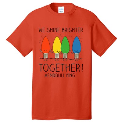 Orange Anti Bullying Unity Day Shine Brighter Together Tall T-Shirt