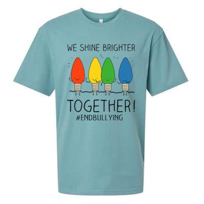 Orange Anti Bullying Unity Day Shine Brighter Together Sueded Cloud Jersey T-Shirt