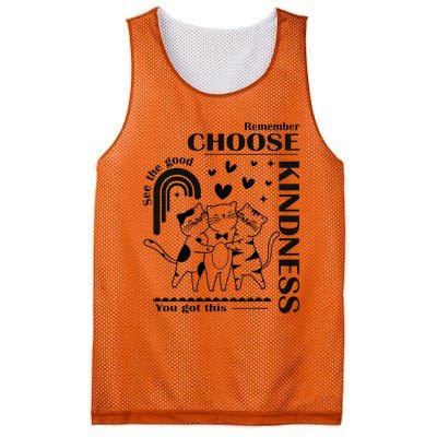 Orange Anti Bullying Cats Be Kind Unity Day Mesh Reversible Basketball Jersey Tank