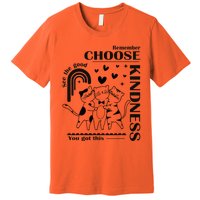 Orange Anti Bullying Cats Be Kind Unity Day Premium T-Shirt