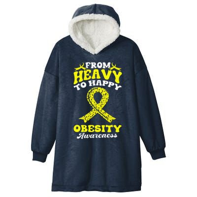 Obesity Awareness Beat Obesity Hooded Wearable Blanket